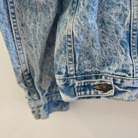 Vintage Levi's Acid Wash Trucker Made In USA 70507-0219 Denim Jacket Sz Lr - Picture 9 of 12